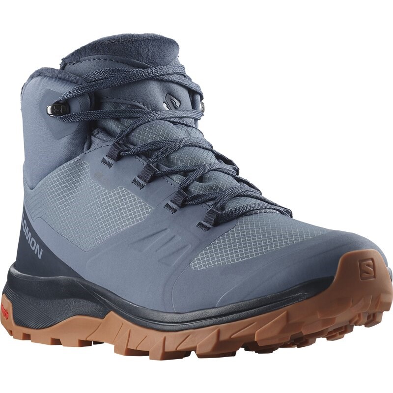 Neu Eingetroffen Salomon Herren Trekkinghalbschuhe SHOES OUTsnap CSWP - Bering Sea/Carbon/Gum8