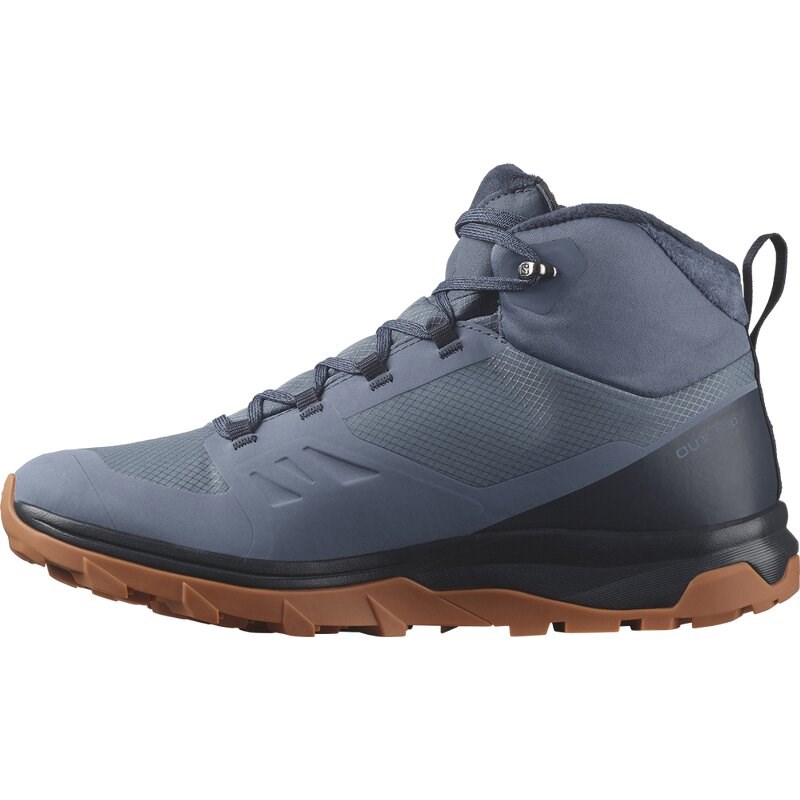 Neu Eingetroffen Salomon Herren Trekkinghalbschuhe SHOES OUTsnap CSWP - Bering Sea/Carbon/Gum8