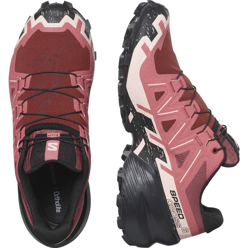 Neu Eingetroffen Salomon Damen Trailrunningschuhe SHOES SPEEDCROSS 6 W - Kuhhaut/Schwarz/Englische Rose