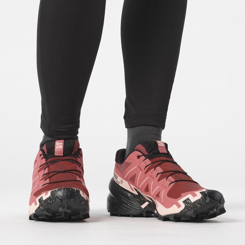 Neu Eingetroffen Salomon Damen Trailrunningschuhe SHOES SPEEDCROSS 6 W - Kuhhaut/Schwarz/Englische Rose