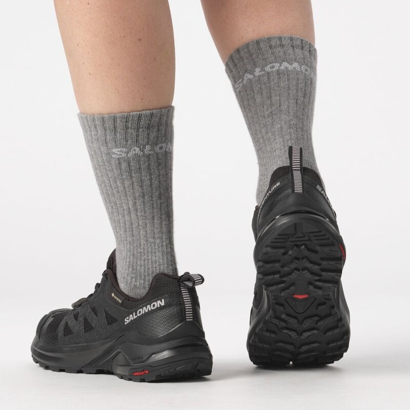 Neu Eingetroffen Salomon Damen Trailrunningschuhe SHOES X-ADVENTURE GTX W - Schwarz/Schwarz/Schwarz