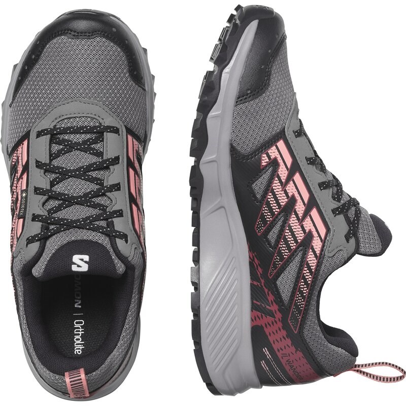 Neu Eingetroffen Salomon Damen Trailrunningschuhe SHOES WANDER GTX W - Pflaumenkätzchen/Schwarz/Pfirsichbernstein
