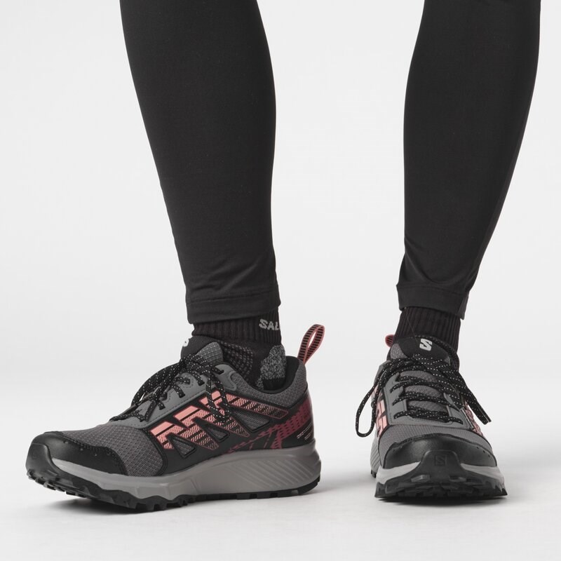 Neu Eingetroffen Salomon Damen Trailrunningschuhe SHOES WANDER GTX W - Pflaumenkätzchen/Schwarz/Pfirsichbernstein