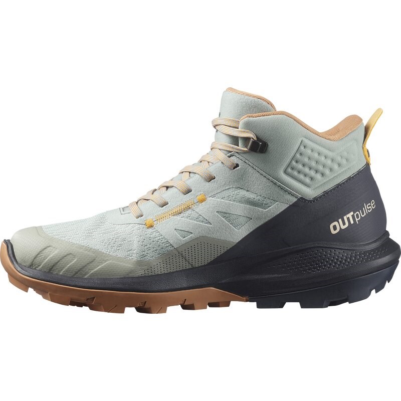 Neu Eingetroffen Salomon Damen Multifunktionsstiefel SHOES OUTpulse Mid GTX W Wrought - Schmiedeeisen/Ebenholz/Feuriges Orange