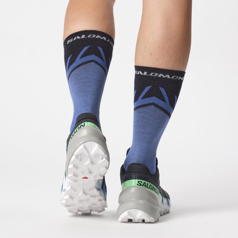 Neu Eingetroffen Salomon Damen Trailrunningschuhe SHOES SPEEDCROSS 6 GTX W - Kohlenstoff/Provence/Weiß