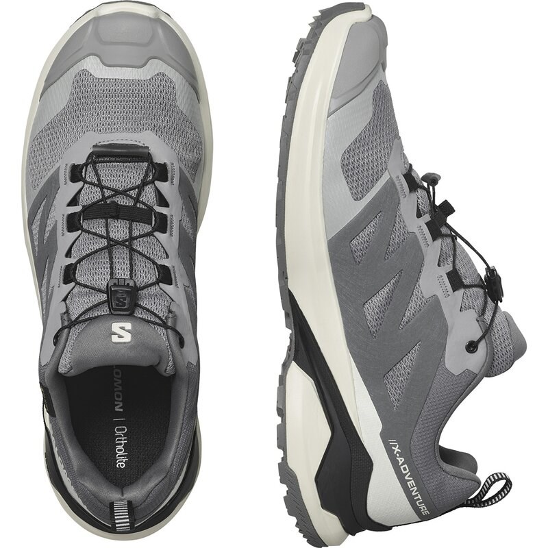 Neu Eingetroffen Salomon Herren Trailrunningschuhe SHOES X-ADVENTURE GTX Gray - Grauer Flanell/Vanilleeis/Schwarz