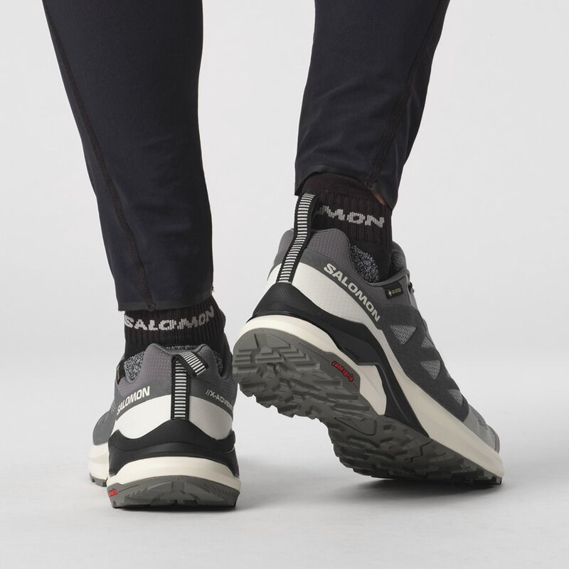 Neu Eingetroffen Salomon Herren Trailrunningschuhe SHOES X-ADVENTURE GTX Gray - Grauer Flanell/Vanilleeis/Schwarz