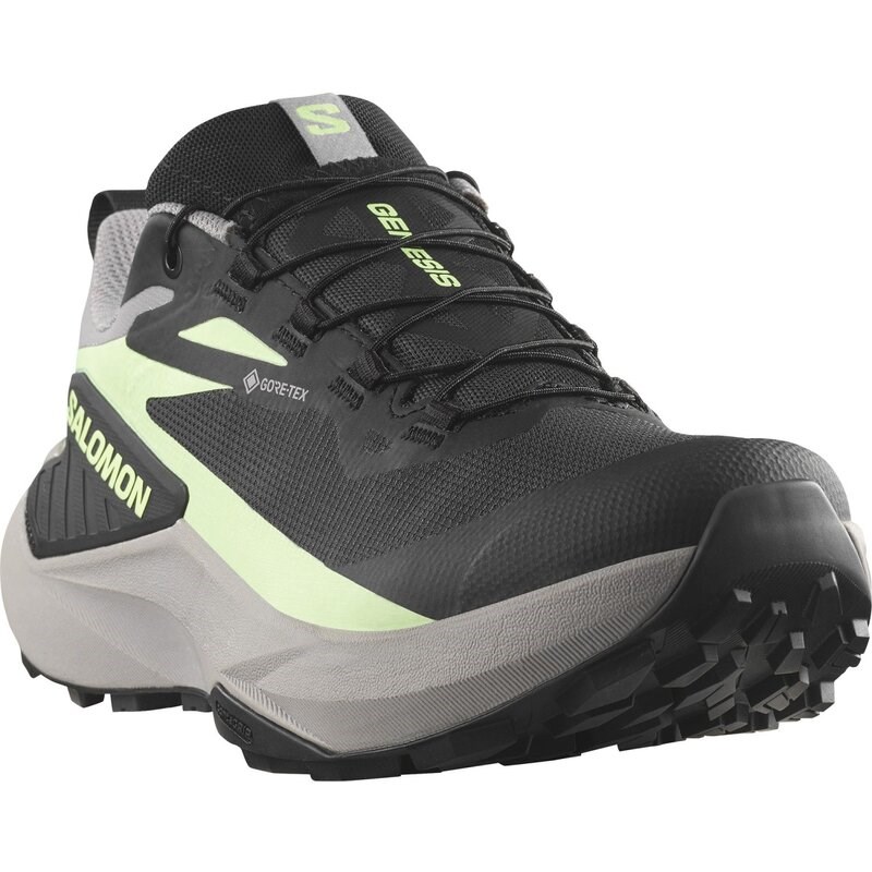 Neu Eingetroffen Salomon Damen Trailrunningschuhe SHOES GENESIS GTX W - Schwarz/Möwe/Patinagrün