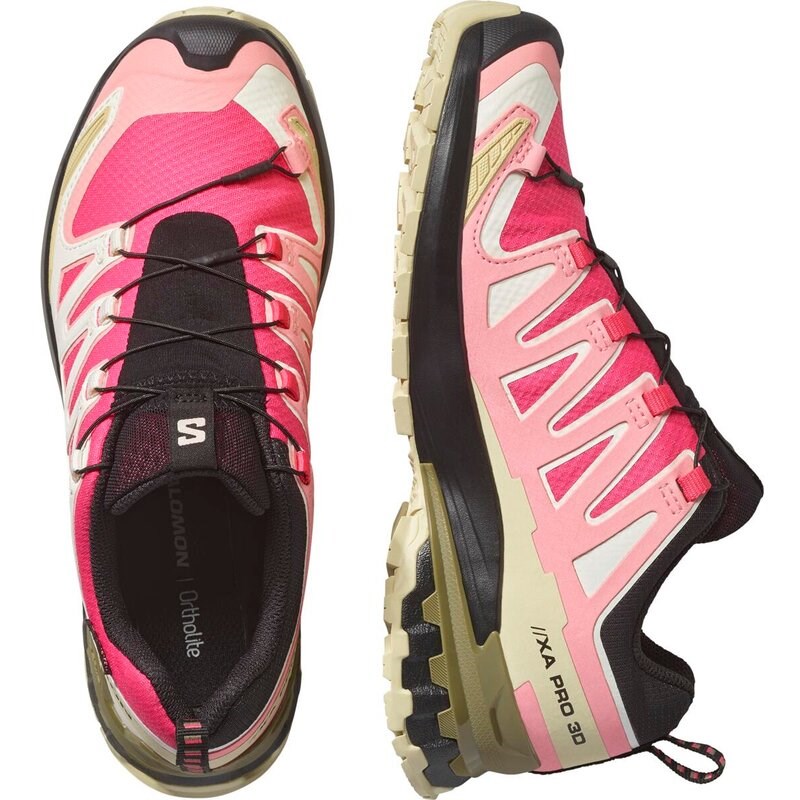 Neu Eingetroffen Salomon Damen Trailrunningschuhe SHOES XA PRO 3D V9 GTX W - Rotrot/Vanilleeis/Martini-Olive