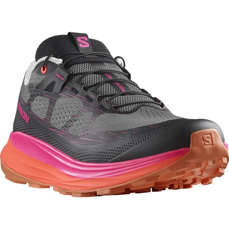 Neu Eingetroffen Salomon Herren Trailrunningschuhe SHOES ULTRA GLIDE 2 - Pflaumenkätzchen/Schwarz/Rosa Glanz