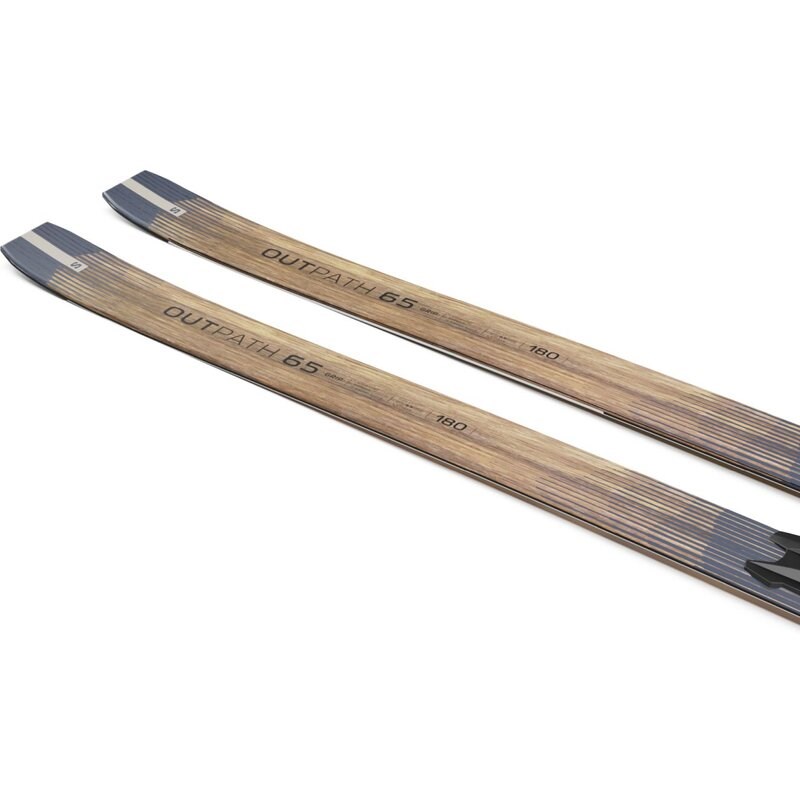 Neu Eingetroffen Salomon Langlauf Ski OUTPATH 65 GRIP PM PLK ACC - Sargasso Sea/Rapper Brown/Weiß