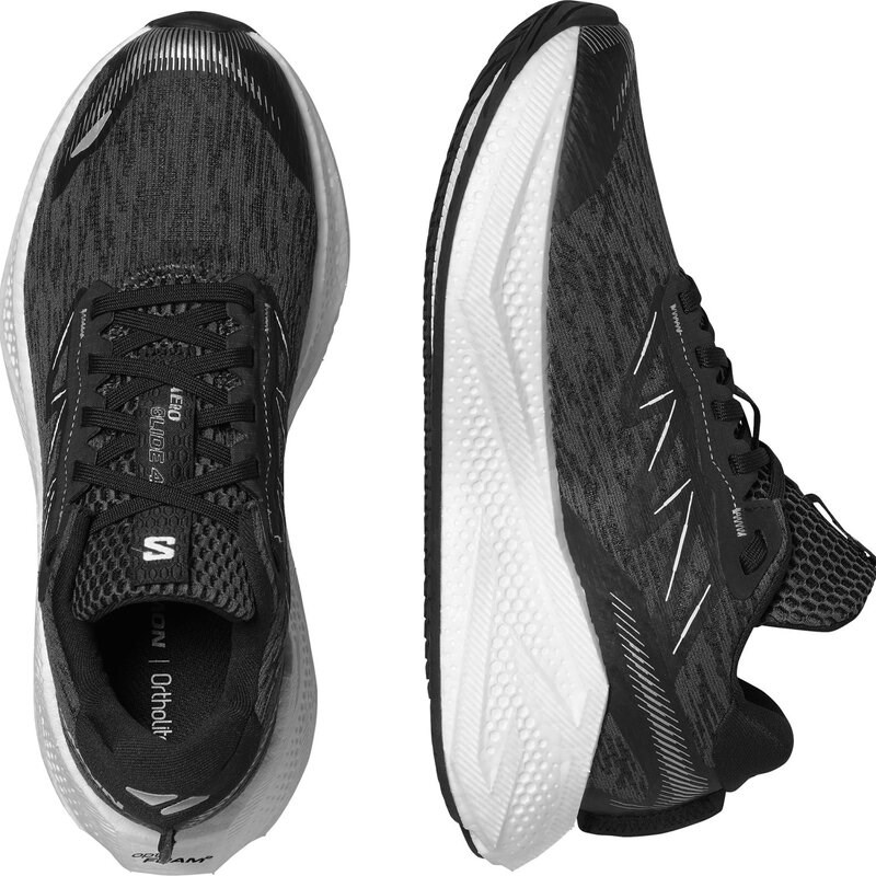 Neu Eingetroffen Salomon Damen Laufschuhe SHOES AERO GLIDE 4 W - Schwarz/Weiß/FTW-Silber