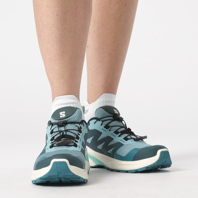 Neu Eingetroffen Salomon Damen Trailrunningschuhe SHOES X-ADVENTURE GTX W - Staubtürkis/Vanilleeis/Kakadu