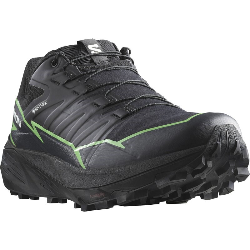 Neu Eingetroffen Salomon Herren Trailrunningschuhe SHOES THUNDERCROSS GTX - Schwarz/Grüner Gecko/Schwarz