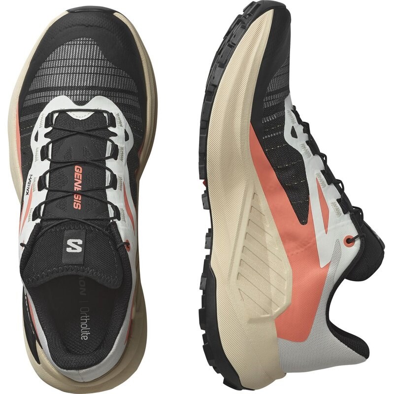Neu Eingetroffen Salomon Damen Trailrunningschuhe SHOES GENESIS W - Fusionskoralle/Zarter Pfirsich/Schwarz
