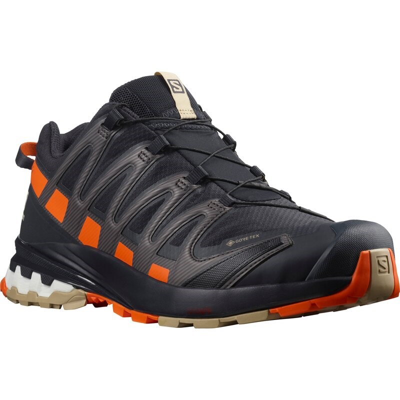 Neu Eingetroffen Salomon Herren Trailrunningschuhe XA PRO 3D v8 - Nachthimmel/Rotorange/Safari