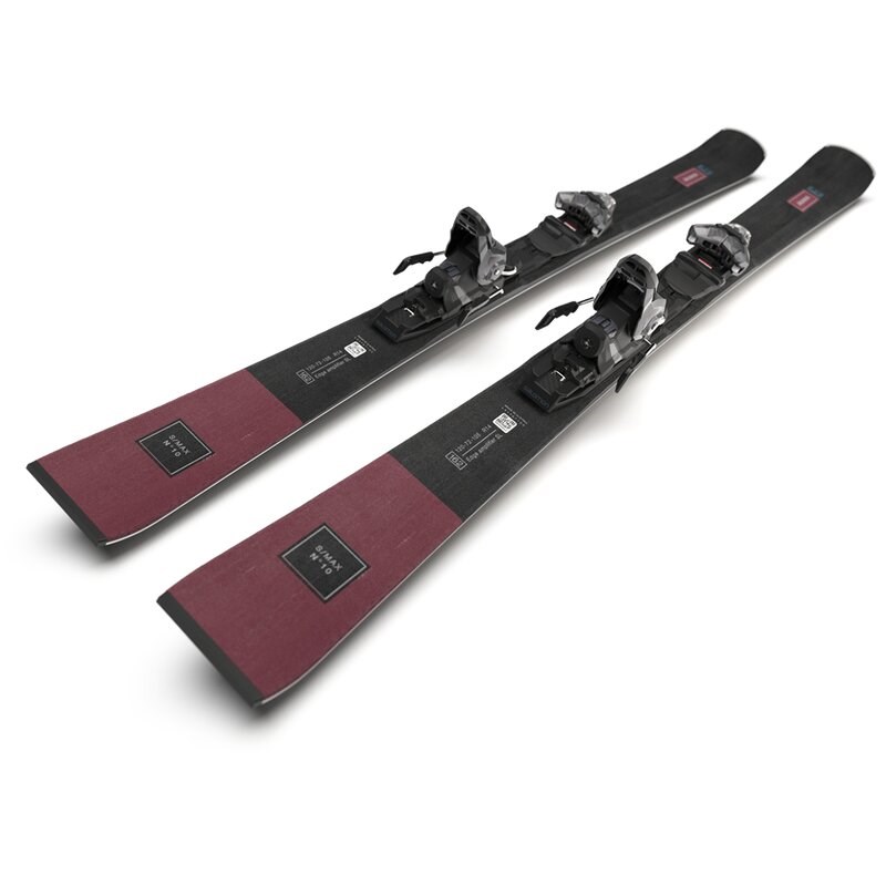 Neu Eingetroffen Salomon Damen All-Mountain Ski E - Schwarz/Cordovan Metallic/Silber Metallic