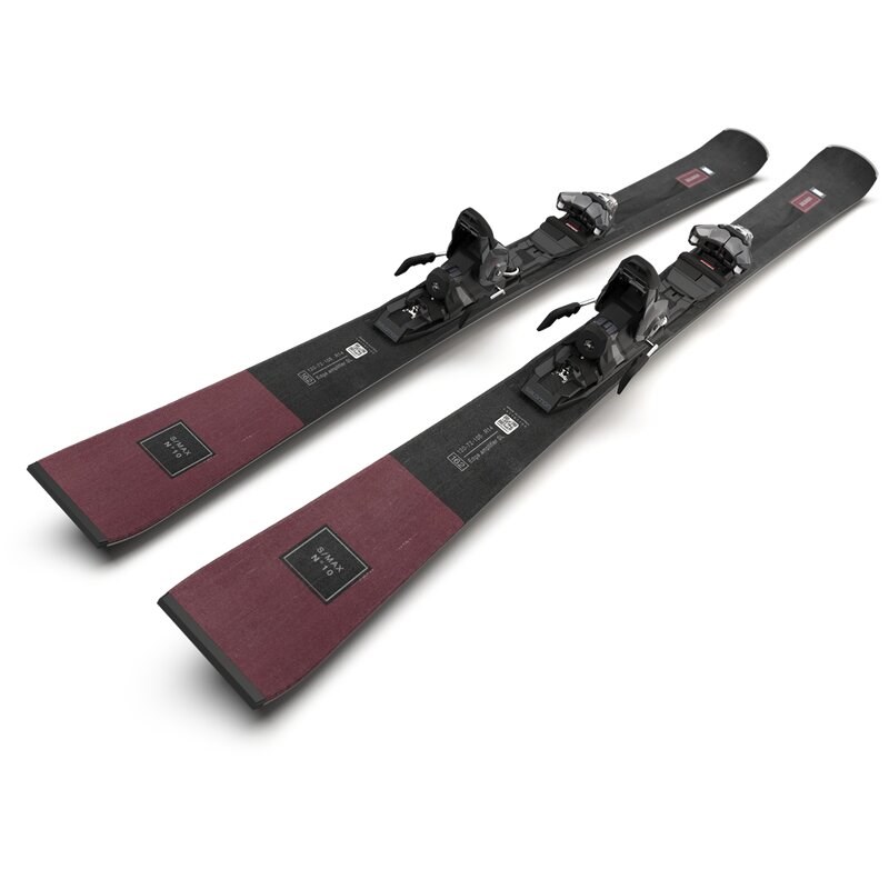 Neu Eingetroffen Salomon Damen All-Mountain Ski E - Schwarz/Cordovan Metallic/Silber Metallic
