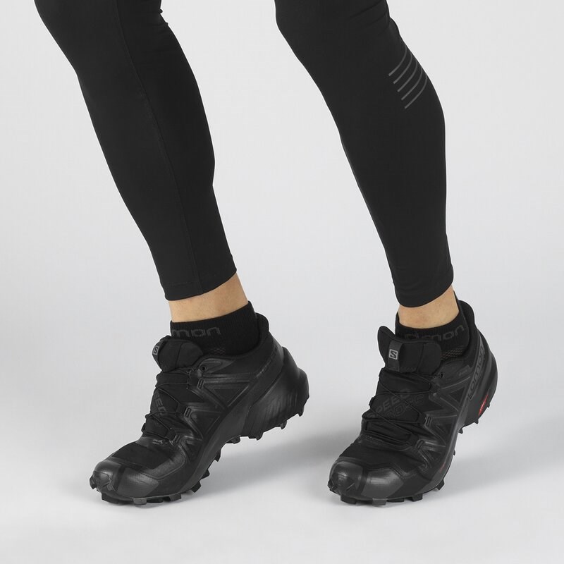 Neu Eingetroffen Salomon Herren Trailrunningschuhe "Supercross 5 - Schwarz/Schwarz/Phantom