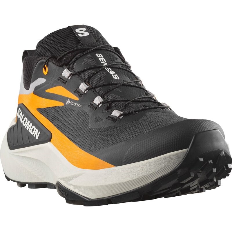 Neu Eingetroffen Salomon Herren Trailrunningschuhe SHOES GENESIS GTX - Schwarz/Kurkuma/LEGIERUNG