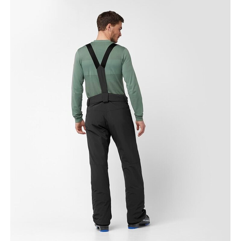 Neu Eingetroffen Salomon Herren Latzhose EDGE PANT M DEEP - TIEFSCHWARZ