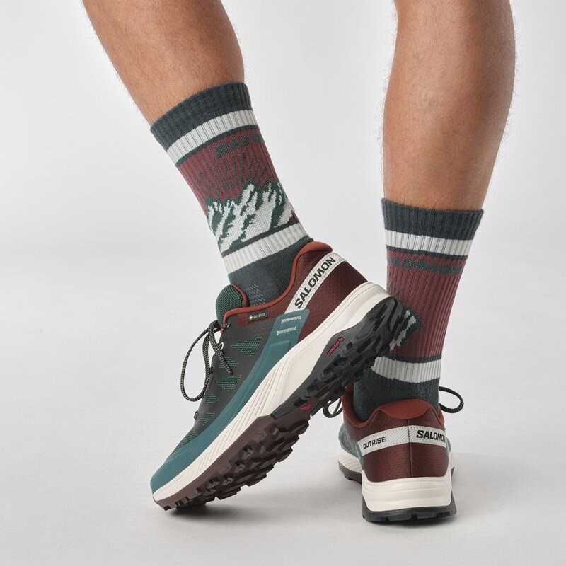 Neu Eingetroffen Salomon Herren Multifunktionsschuhe SHOES OUTRISE GTX - Ponderosa-Kiefer/Bitterschokolade/Vanille