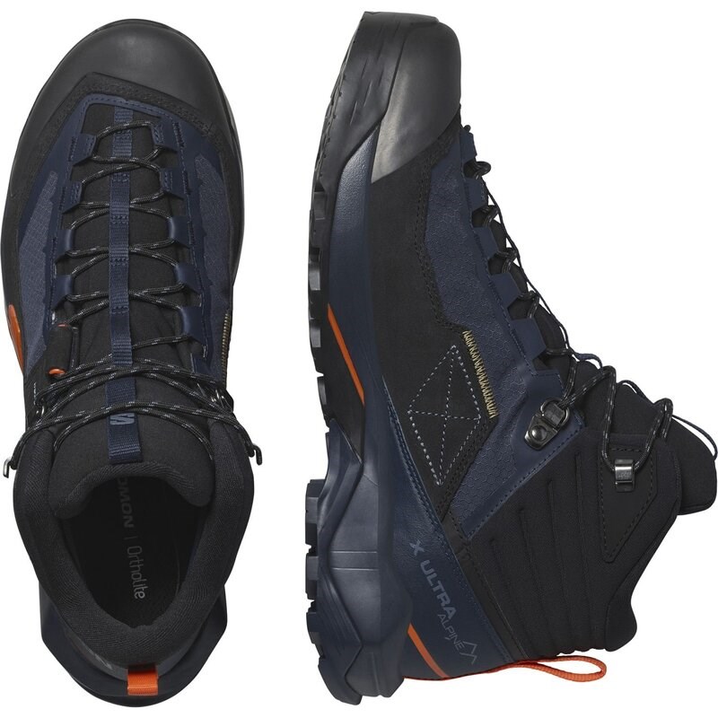 Neu Eingetroffen Salomon Herren Multifunktionsstiefel SHOES X ULTRA ALPINE MID GTX Blue - Blaue Nächte/Schwarz/Rotorange
