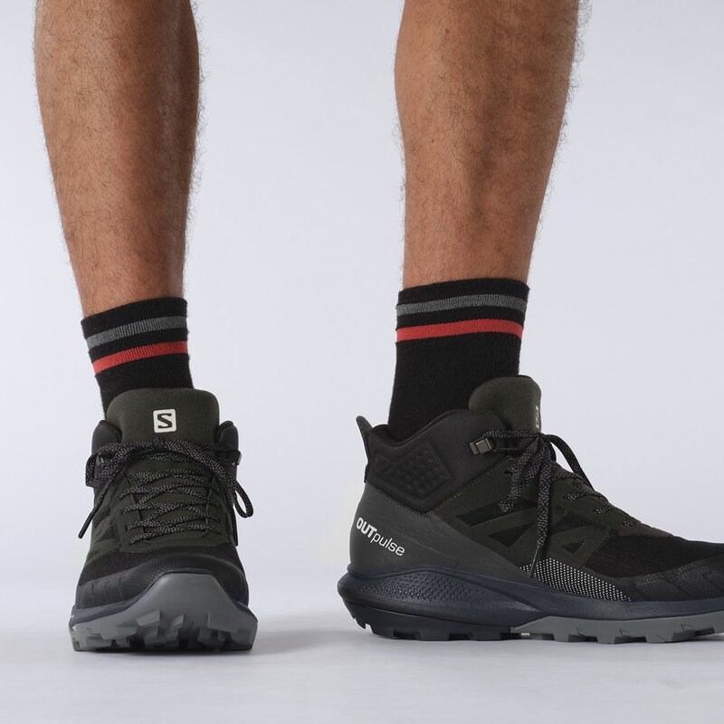 Neu Eingetroffen Salomon Herren Multifunktionsstiefel SHOES OUTpulse Mid GTX - Schwarz/Ebenholz/Vanilleeis