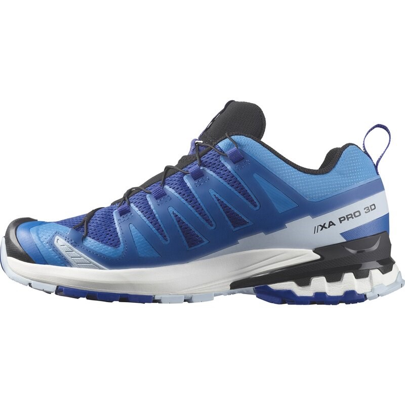 Neu Eingetroffen Salomon Herren Trailrunningschuhe SHOES XA PRO 3D V9 Surf - Surf The Web/Ibiza Blue/White