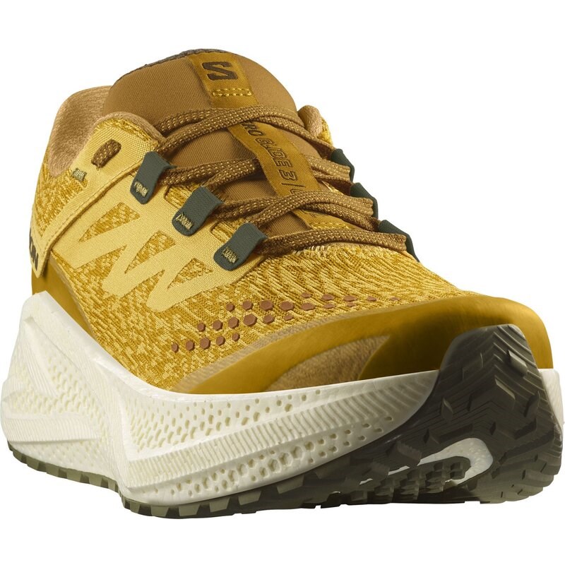 Neu Eingetroffen Salomon Herren Laufschuhe SHOES AERO GLIDE 3 GRVL - Scharfer Senf/Vanilleeis/Tief Lich