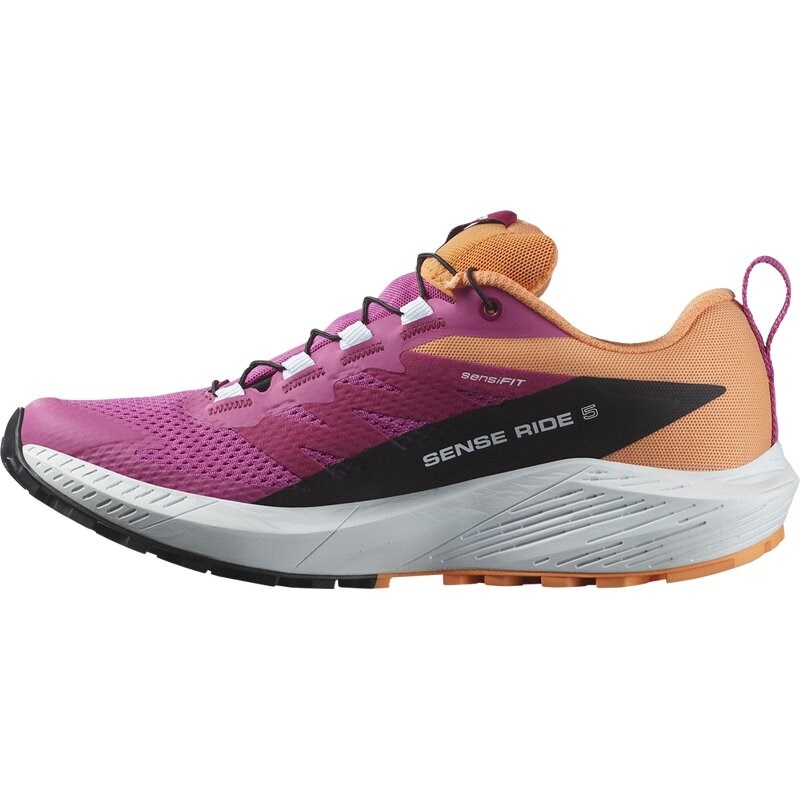Neu Eingetroffen Salomon Damen Trailrunningschuhe SHOES SENSE RIDE 5 GTX W Rose - Rosenviolett/Weiß/Paradiesvogelblume