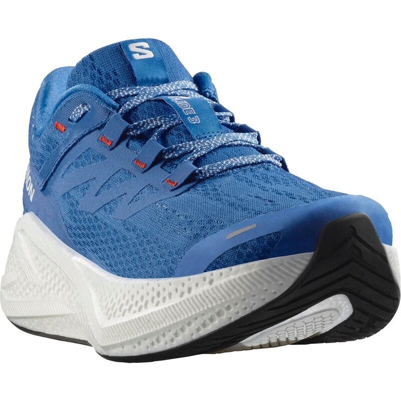 Neu Eingetroffen Salomon Herren Laufschuhe SHOES AERO GLIDE 3 French - French Blue/Weiß/Cherry Tomato