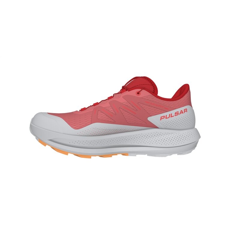 Neu Eingetroffen Salomon Damen Trailrunningschuhe SHOES PULSAR TRAIL W Tea - Teerose/Nimbuswolke/Feuriges Orange