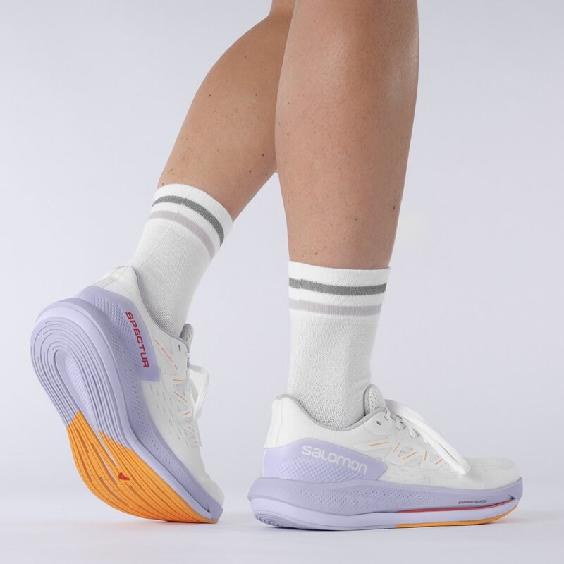 Neu Eingetroffen Salomon Damen Laufschuhe SHOES SPECTUR W - Weiß/Purpurheide/Leuchtendes Orange