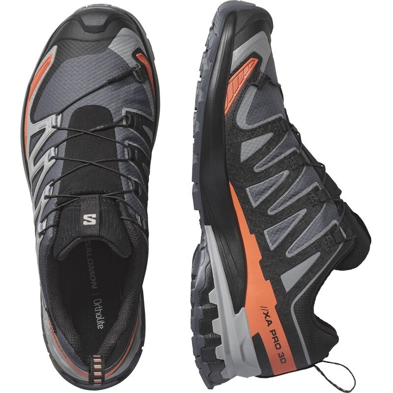 Neu Eingetroffen Salomon Herren Trailrunningschuhe SHOES XA PRO 3D V9 GTX - Turbulenz/Schwarz/Gebrannter Ocker