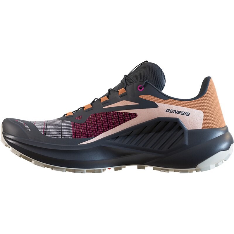 Neu Eingetroffen Salomon Damen Trailrunningschuhe SHOES GENESIS W - Paradiesvogelblume/Schwarz/Mandelmilch