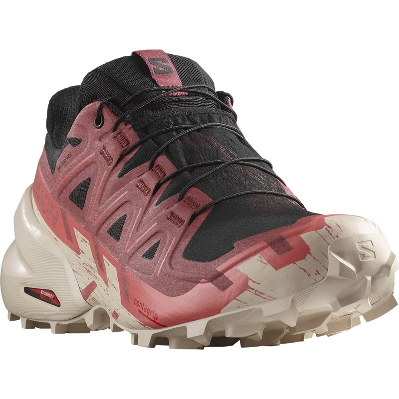 Neu Eingetroffen Salomon Damen Trailrunningschuhe SHOES SPEEDCROSS 6 GTX W - Schwarz/Kuhhaut/Verblasstes Rosa
