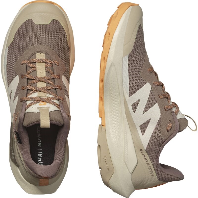 Neu Eingetroffen Salomon Damen Multifunktionsschuhe SHOES ELIXIR ACTIV GTX W - Falke/Weißer Pfeffer/Papaya