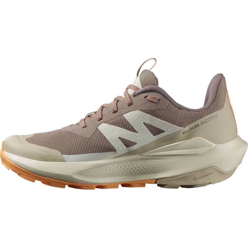 Neu Eingetroffen Salomon Damen Multifunktionsschuhe SHOES ELIXIR ACTIV GTX W - Falke/Weißer Pfeffer/Papaya