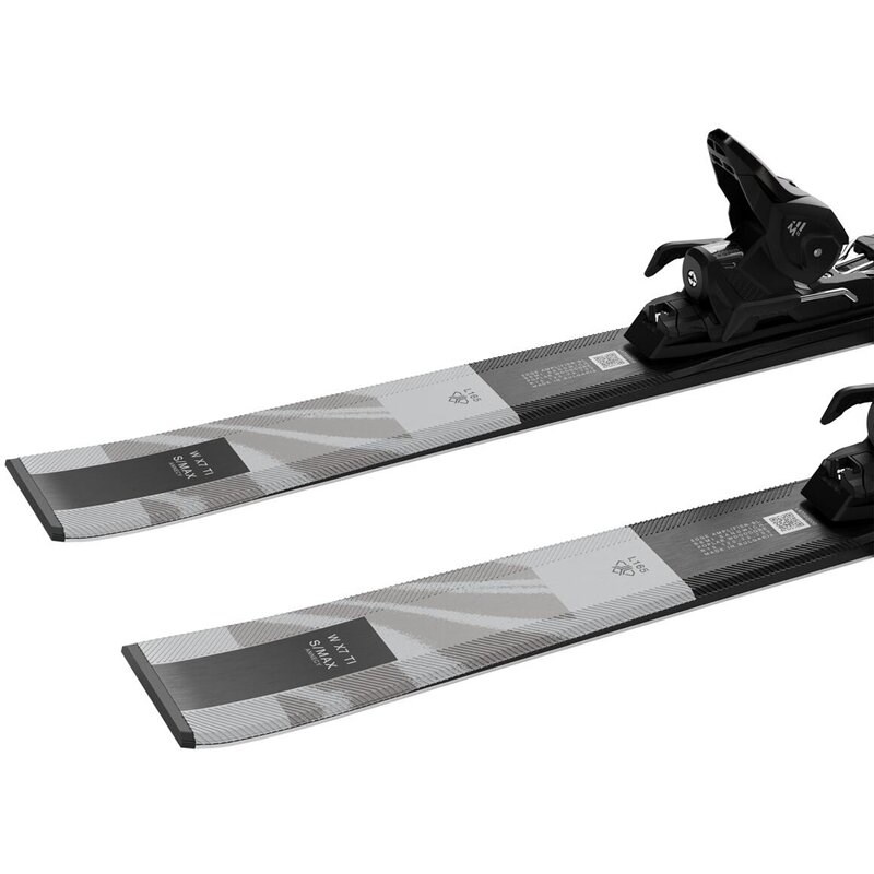 Neu Eingetroffen Salomon Damen All-Mountain Ski E - Schwarz/Silber Metallic