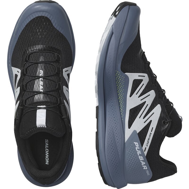 Neu Eingetroffen Salomon Herren Trailrunningschuhe SHOES PULSAR TRAIL - Schwarz/Chinablau/Arktische Eis