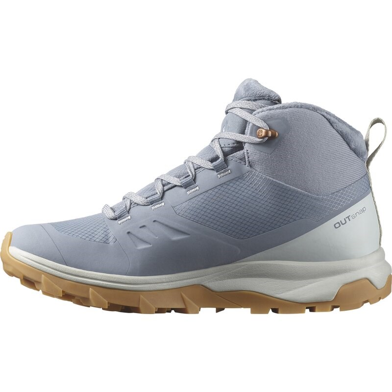 Neu Eingetroffen Salomon Damen Trekkinghalbschuhe SHOES OUTsnap CSWP W - Feuerstein/Perlblau/Gum3