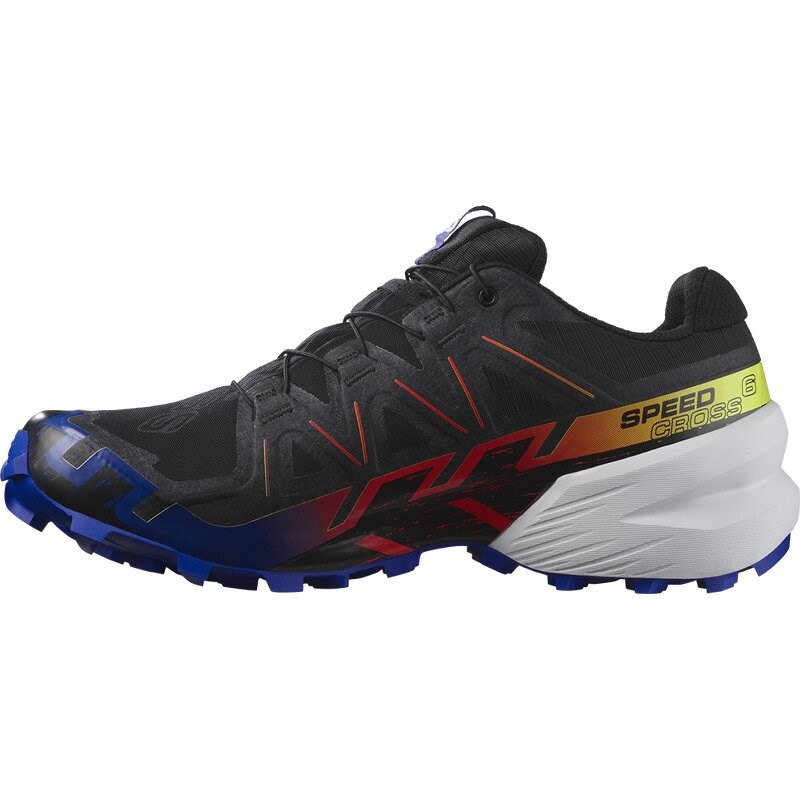 Neu Eingetroffen Salomon Herren Trekkingsandale SHOES SPEEDCROSS 6 GTX BLUE FIRE - Schwarz/Surf the Web/Sicherheit Gelb