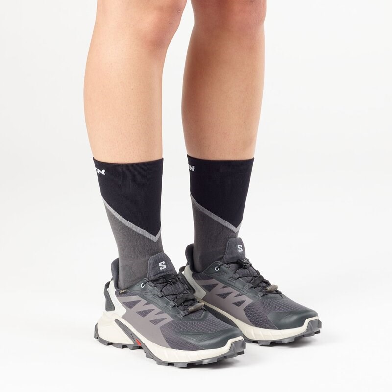 Neu Eingetroffen Salomon Damen Trailrunningschuhe SHOES SUPERCROSS 4 GTX W 9 - Neun Eisen/Lunar Rock/Cosmic Sky