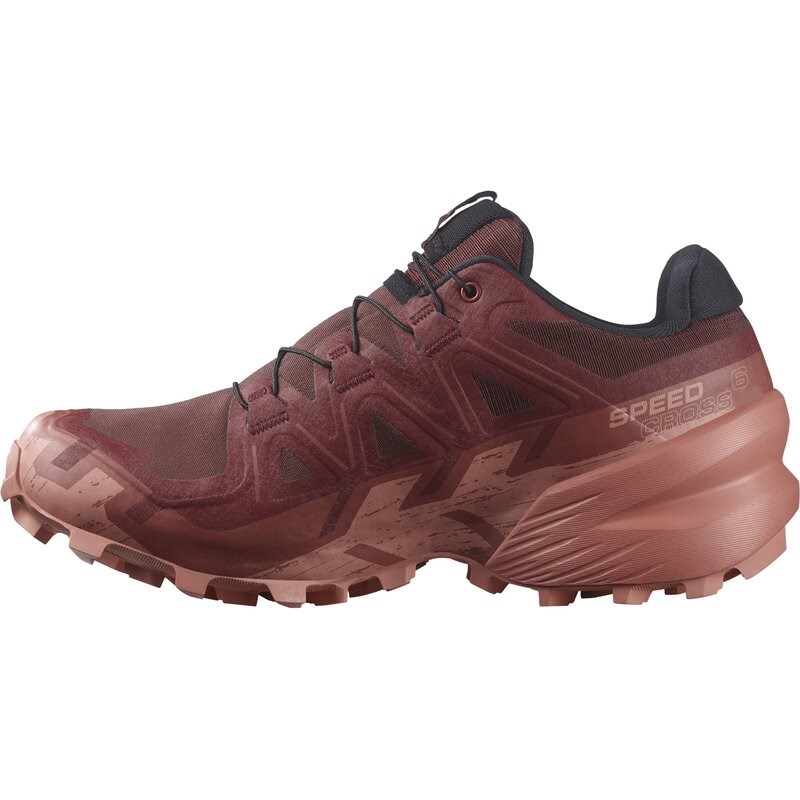 Neu Eingetroffen Salomon Damen Trailrunningschuhe SHOES SPEEDCROSS 6 GTX W Rum - Rumrosine/Scheunenrot/Canyon-Ton