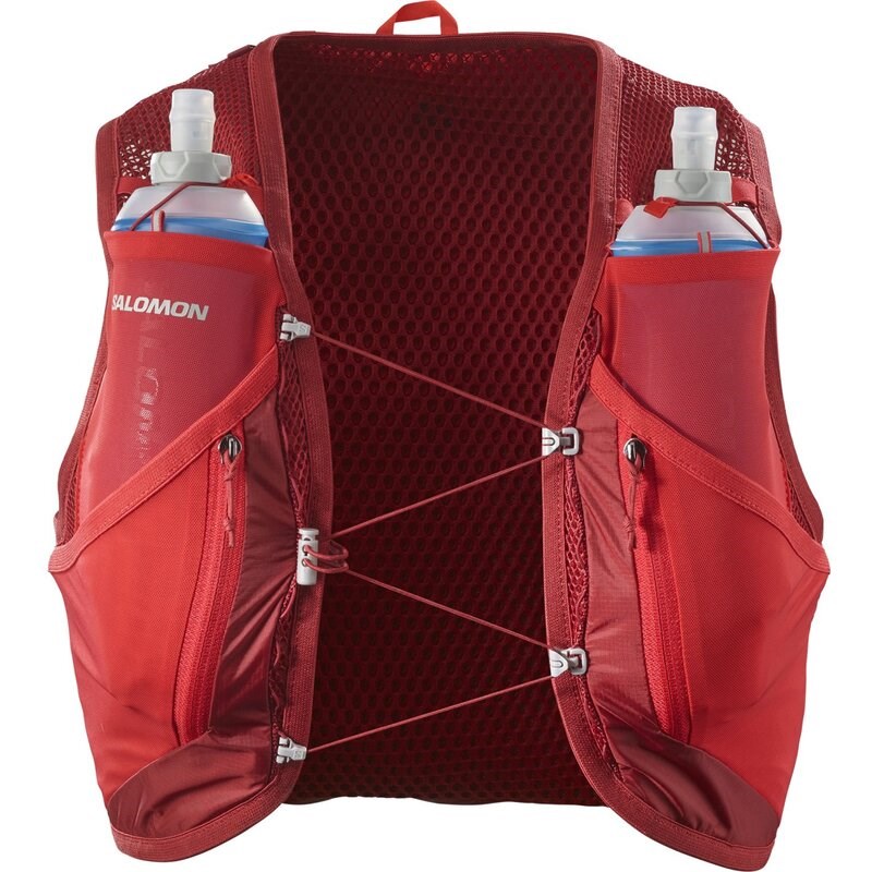 Neu Eingetroffen Salomon Rucksack ACTIVE SKIN 12 SET RED - ROTE DAHLIE/HIGH RISK RED