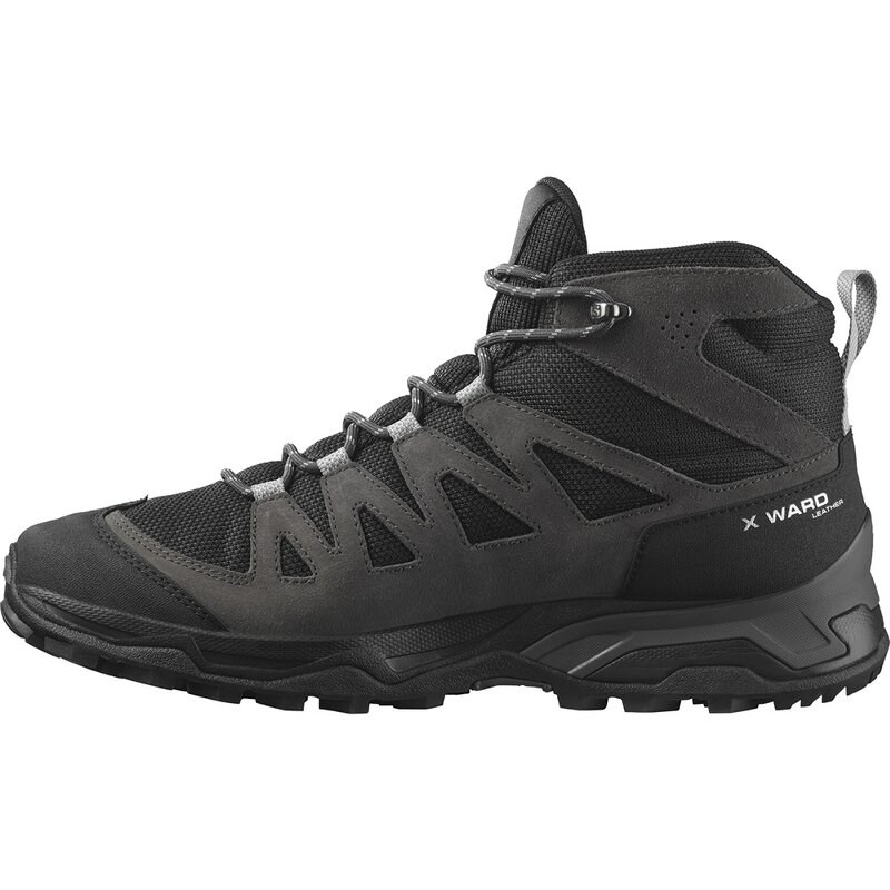 Neu Eingetroffen Salomon Herren Multifunktionsstiefel SHOES X WARD LEATHER MID GTX - Phantom/Schwarz/Magnet