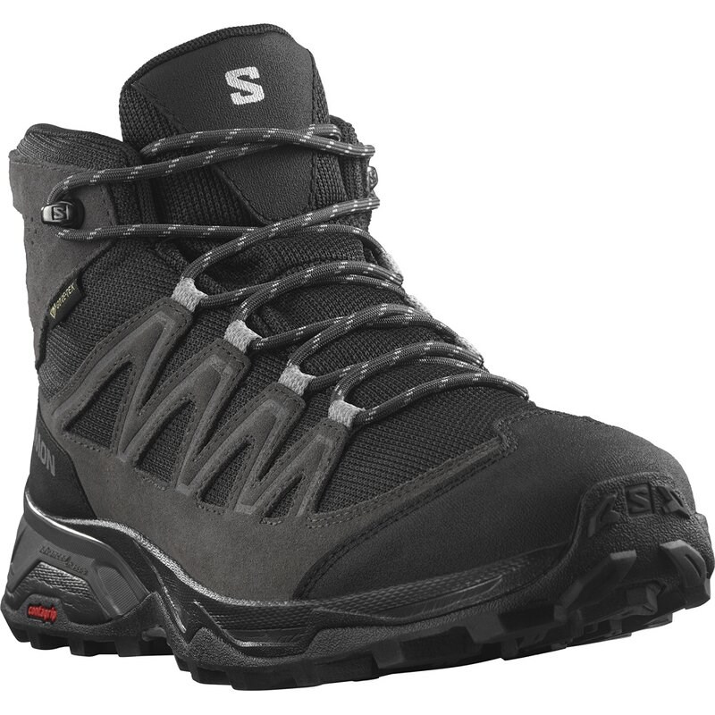 Neu Eingetroffen Salomon Herren Multifunktionsstiefel SHOES X WARD LEATHER MID GTX - Phantom/Schwarz/Magnet