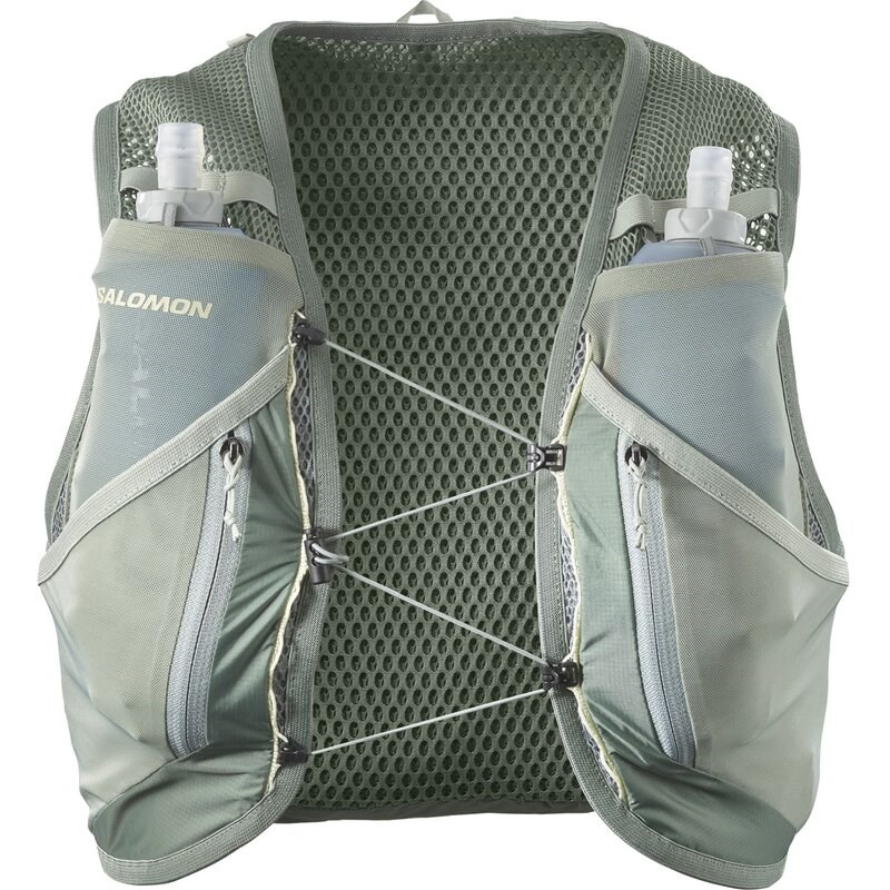 Neu Eingetroffen Salomon Rucksack ACTIVE SKIN 12 SET Laurel - Lorbeerkranz/Seerose/ALOE WASH
