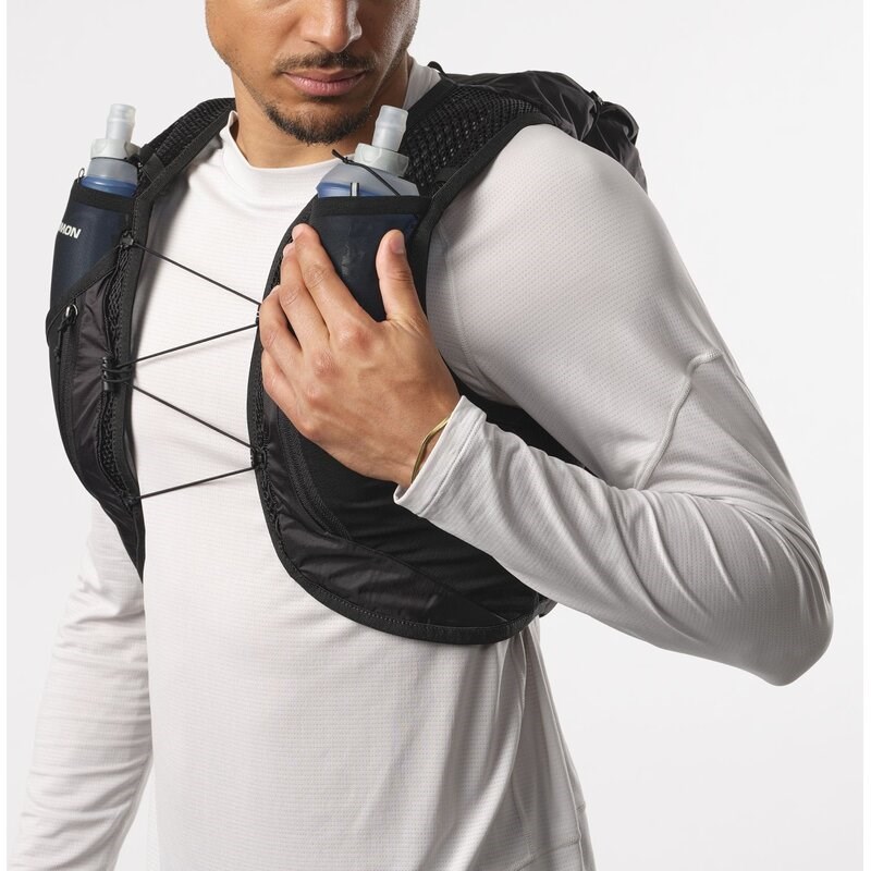 Neu Eingetroffen Salomon Rucksack ACTIVE SKIN 12 SET Laurel - Lorbeerkranz/Seerose/ALOE WASH